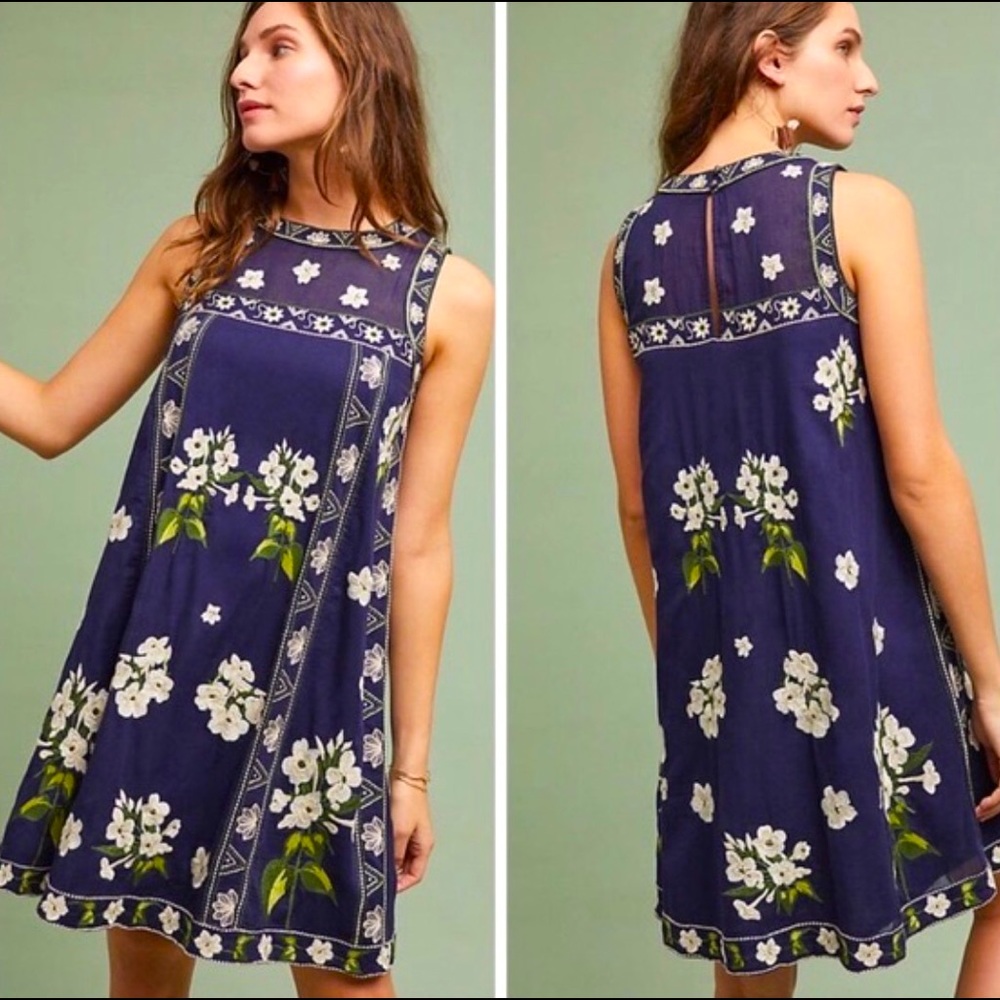 Maeve Rosa embroidered dress from Anthropologie!
